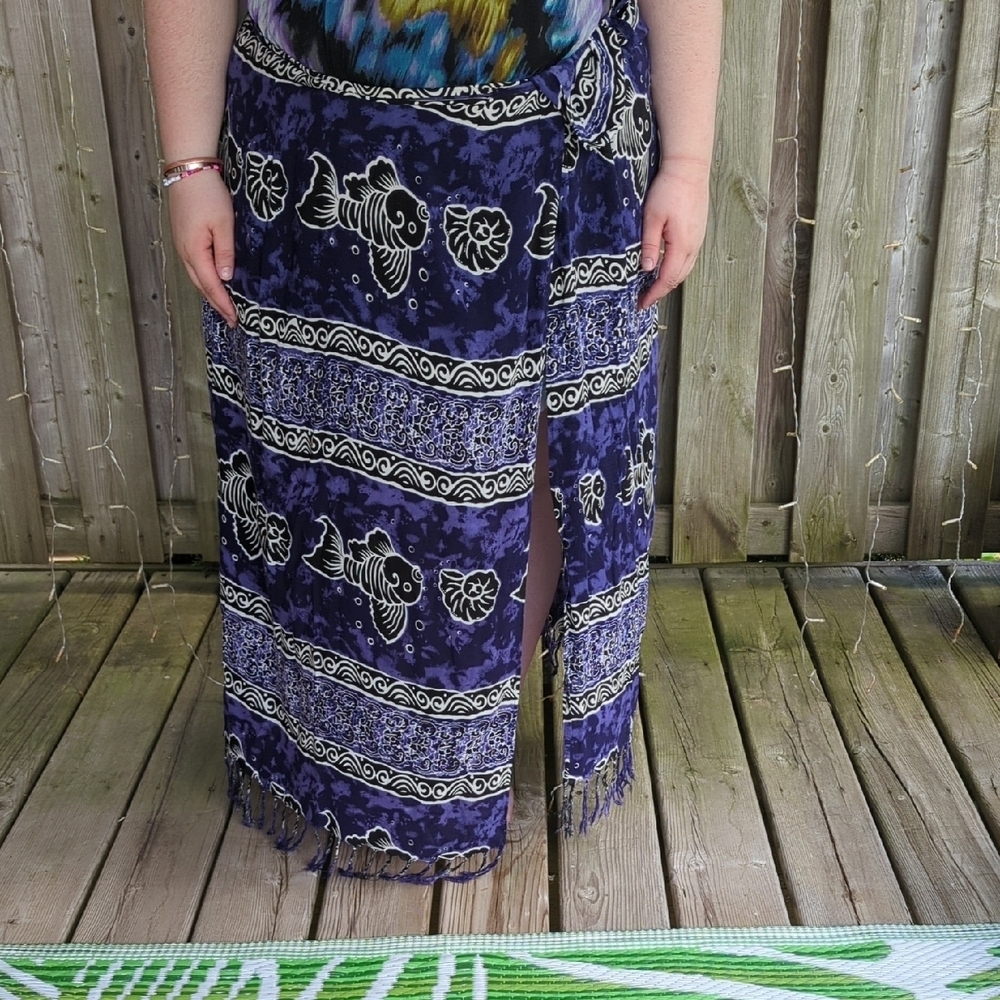 Ocean Theme Wrap Skirt